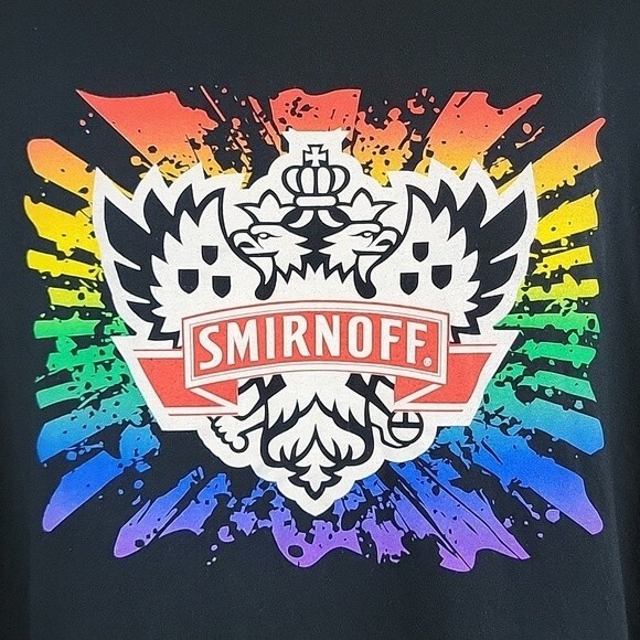 SMIRNOFF Color Burst Short Sleeve Graphic Tee size XL - Picture 2 of 4